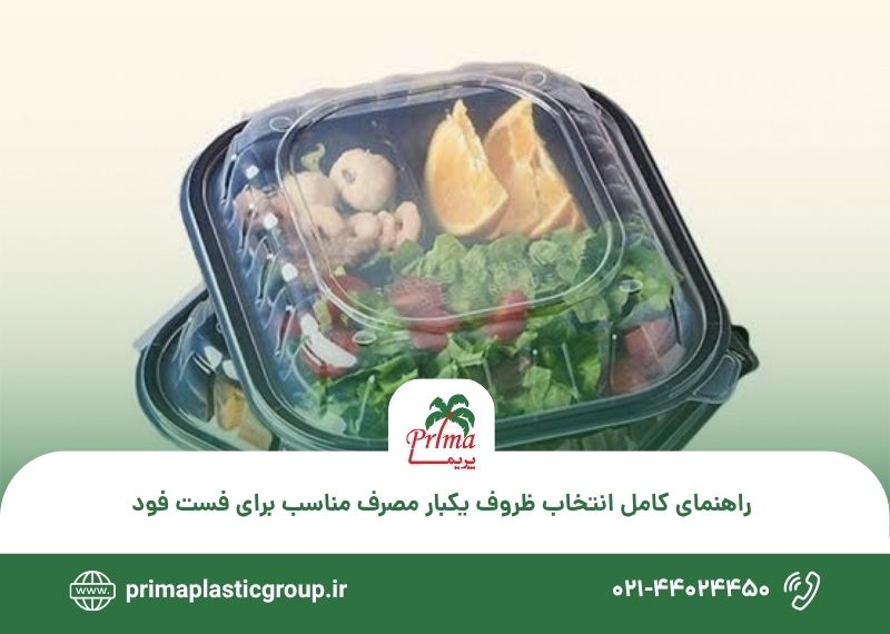 راهنمای کامل انتخاب ظروف یکبار مصرف مناسب برای فست فود